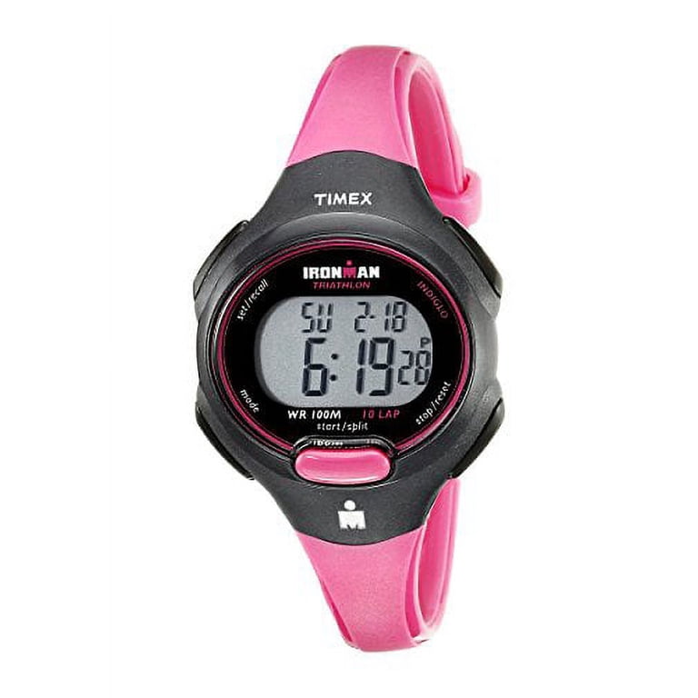 Timex Women\'s Watch in Pink and Black Timex Marathon Watch Women 34mm Indiglo WR50M Black Case  main image 3