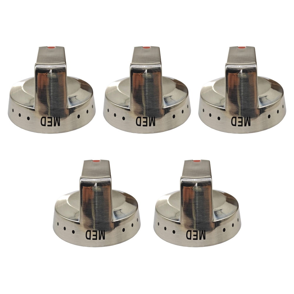 Timilge 5Pcs DG64-00473A Range Burner Control Knob for Oven Gas Stove NX58F5700WS NX58H5600SS NX58H5650WS NX58J7750SS NX58M6850SS