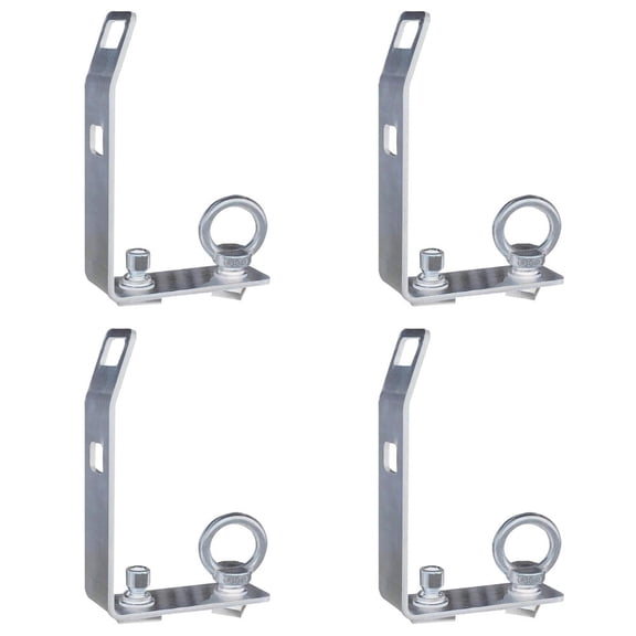 Timilge Replacement for Roof Racks Crossbars T-slot Roofs Load Stops T-Slot Load Stops Truck Cross Bar Silver(4Pcs)