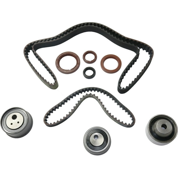 Timing Belt Kit Compatible with 2007-2012 Mitsubishi Galant 2008-2012 Eclipse 4Cyl 2.4L Water Pump Not Included