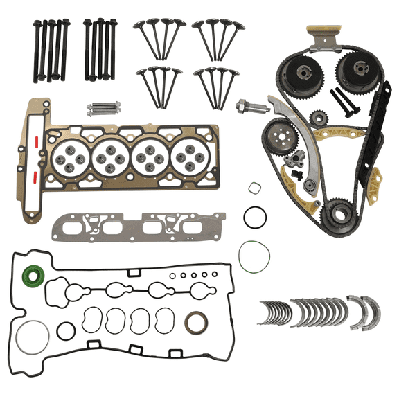 Timing Chain Kit Bearing Head Gasket Set Bolts For 2010-2017 Chevy HHR Equinox GMC Terrain Buick 2.4L
