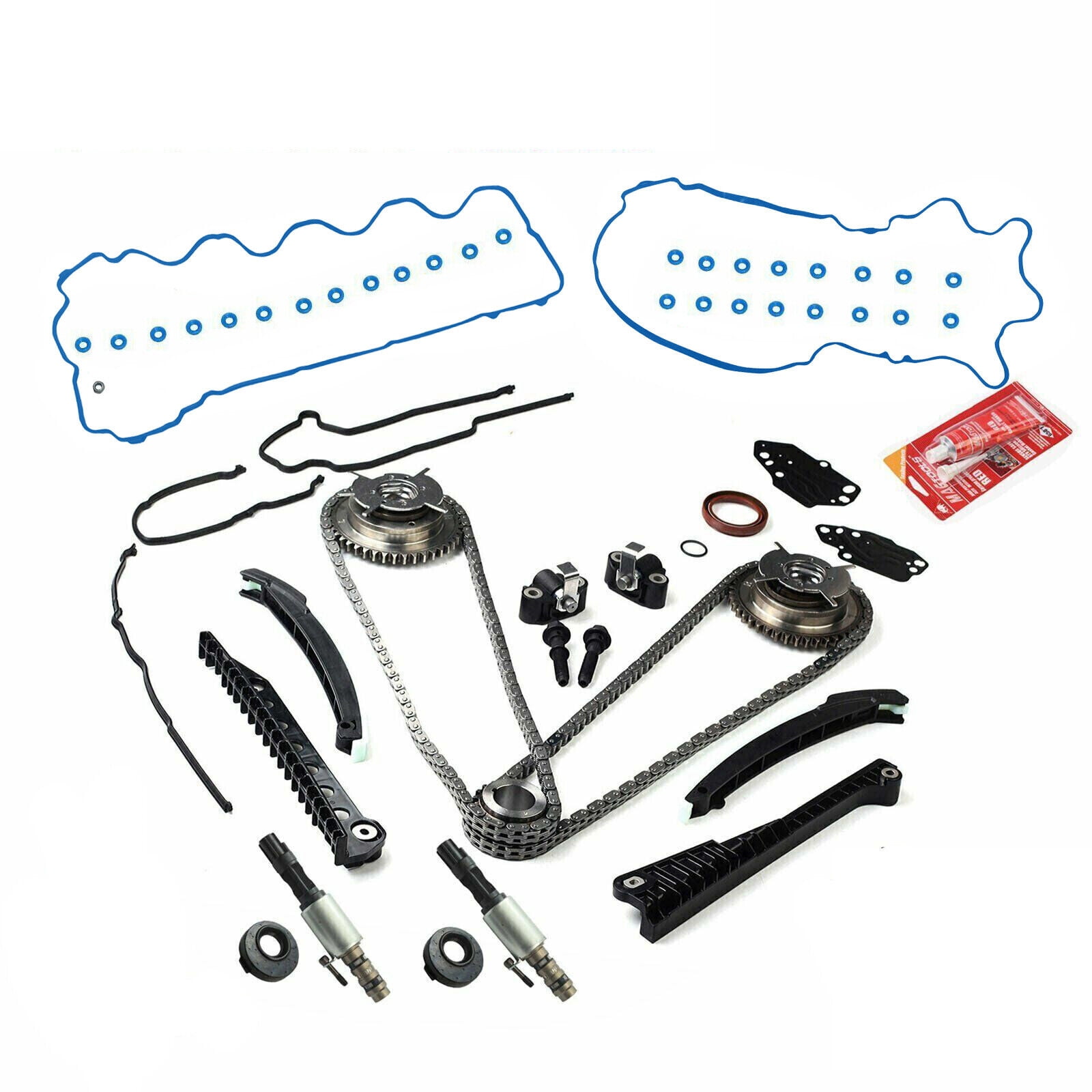 Timing Chain Kit Oil Pump Kit + Cover Gaskets For 04-08 Ford