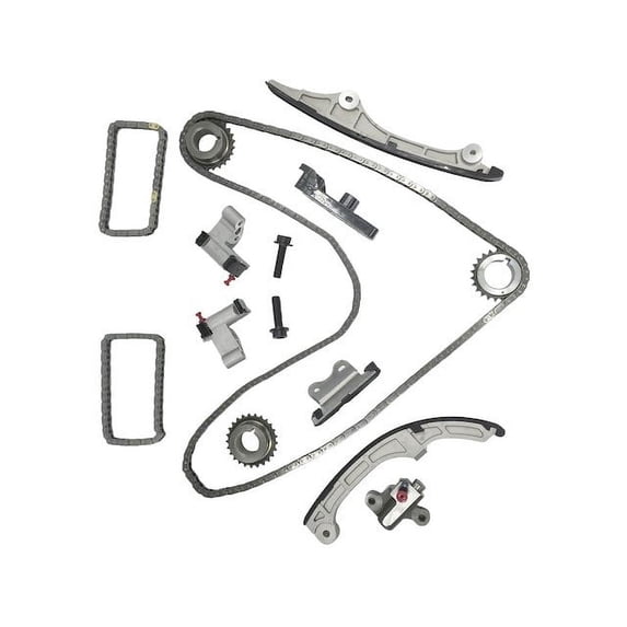 Timing Chain Kit - Compatible with 2007 - 2011 Mazda CX-9 3.5L 3.7L V6 Duratec DOHC 24-Valve with 202 Link Primary Lower Timing Chain 2008 2009 2010