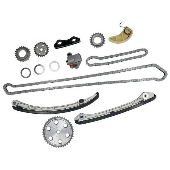 Timing Chain Kit - Compatible with 2007 - 2013 Mazda 3 2.3L 4-Cylinder MZR 16-Valve Turbocharged DOHC 2008 2009 2010 2011 2012