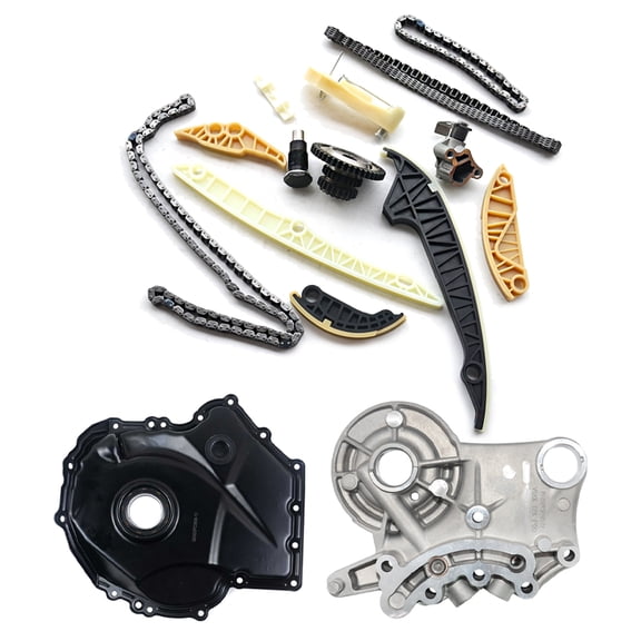 Timing Chain Kit, Engine Cover, Solenoid Kit for VW Jetta GTI Audi A4 Q5 TT 2.0L 06H109467N 260525151528 260525201531