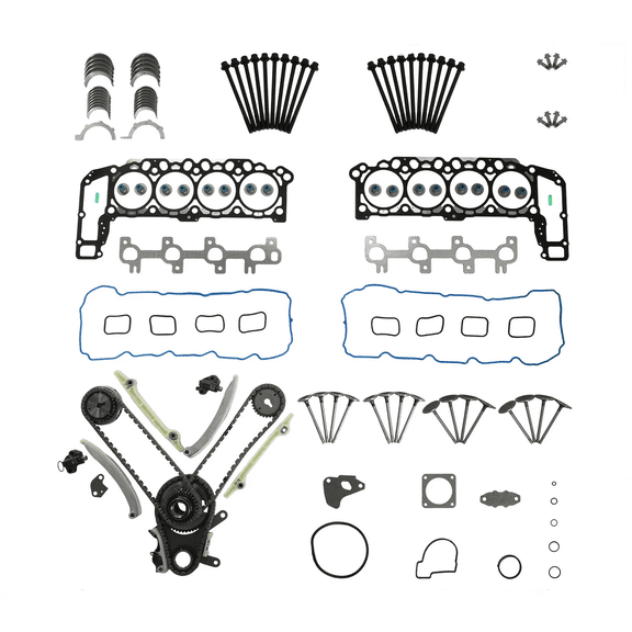 Timing Chain Kit Head Gasket Set For 1999-2003 Jeep Grand Cherokee Dodge Dakota Durango Ram 1500 4.7L