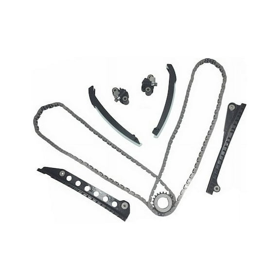 Timing Chain Kit - with Sprocket, Tensioners, Tensioner Arms, and Guide Rails - without Cam and VVT Variable Valve Timing Sprocket - Compatible with 2005 - 2008 Ford Expedition 5.4L V8 24-Valve