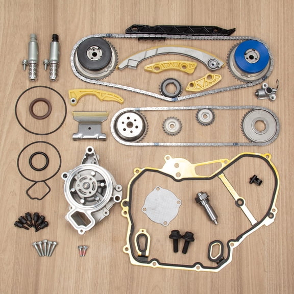 Timing Chain Kit VCT Selenoid Actuator Gear w/Water Pump for GM 2.0L 2.4L Ecotec