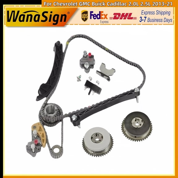 Timing Chain Kit & VVT Gears For 2013-2021 Chevrolet Equinox GMC Terrain Buick Cadillac 2.0L 2.5L