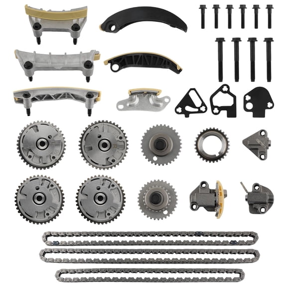 Timing Chain Kit & VVT Gears for GM Engines | 12633451, 12633452, 12600459 | Front Replacement, Metal Construction, Fits Buick, Cadillac, Chevy, GMC & Pontiac Models