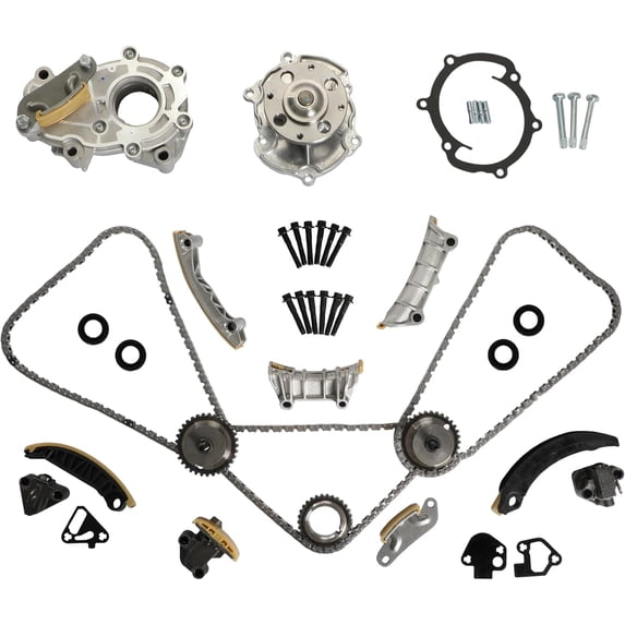Timing Chain Kit Water & Oil Pump For Buick Allure Enclave LaCrosse Cadillac CTS SRX STS 2.8L 3.0L 3.6L