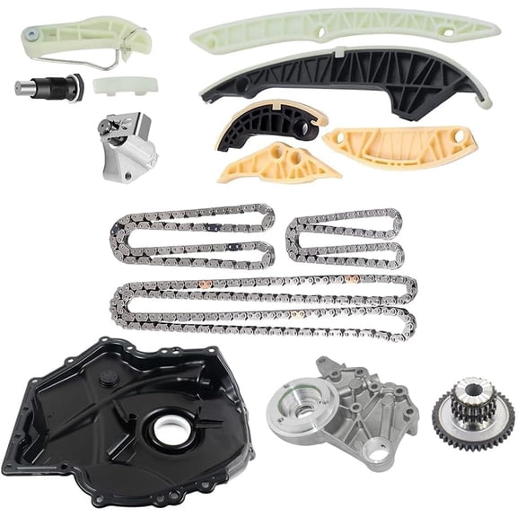 Timing Chain Kit and Timing Cover for 2009-2015 Audi A4 VW TT Jetta Tiguan Golf GTI Passat CC 2.0T