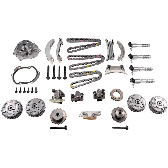 Timing Chain Kit and Water Pump - Compatible with 2007 - 2016 GMC Acadia 2008 2009 2010 2011 2012 2013 2014 2015