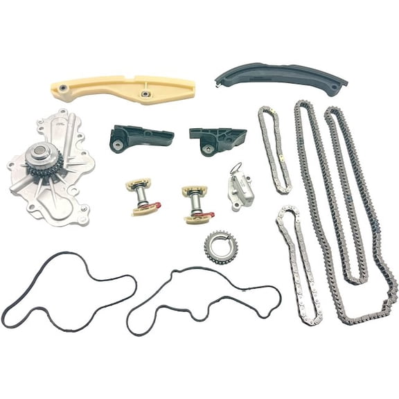 Timing Chain Kit and Water Pump - Compatible with 2011 - 2016 Ford Edge 3.5L 3.7L V6 2012 2013 2014 2015