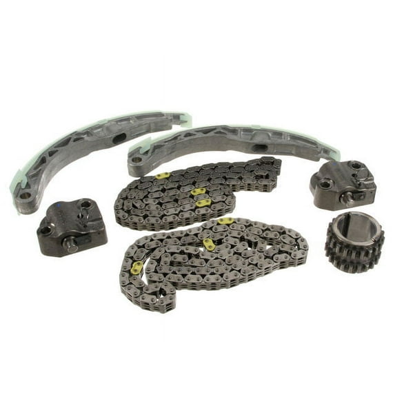 Timing Chain Kit - with Tensioner, Rails, and Crankshaft Gear - Compatible with 2000 - 2008 Jaguar S-Type 3.0L V6 2001 2002 2003 2004 2005 2006 2007