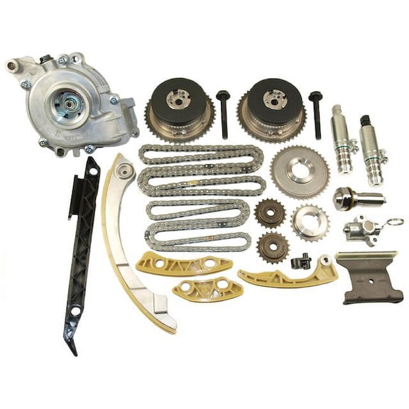 Timing Chain Kit with Water Pump and VVT - Compatible with 2011 - 2017 Chevy Equinox 2.4L 4-Cylinder 2012 2013 2014 2015 2016