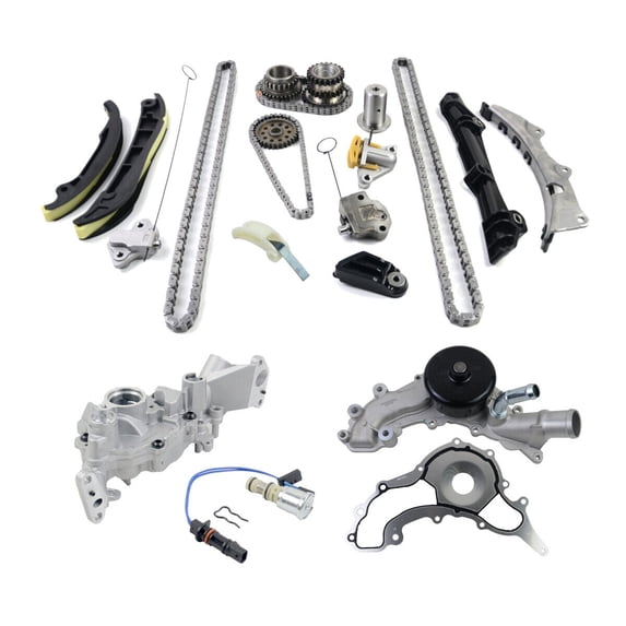 Timing Chain Oil & Water Pump Kit Fits 2011-2015 Chrysler Dodge Jeep Ram 3.6L 5184357AE 6509253AA