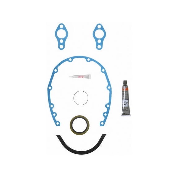 Timing Cover Gasket Set - Compatible with 1975 - 1986 Chevy K20 1976 1977 1978 1979 1980 1981 1982 1983 1984 1985