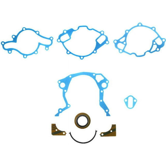 Timing Cover Gasket Set - Compatible with 1979, 1982 - 1995 Ford Mustang 5.0L V8 1983 1984 1985 1986 1987 1988 1989 1990 1991 1992 1993 1994