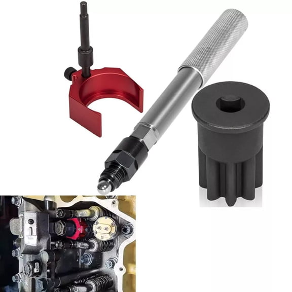 Timing Pin & Injector Height Tool+Engine Barring Socket For CAT 3406E C-15,C-16