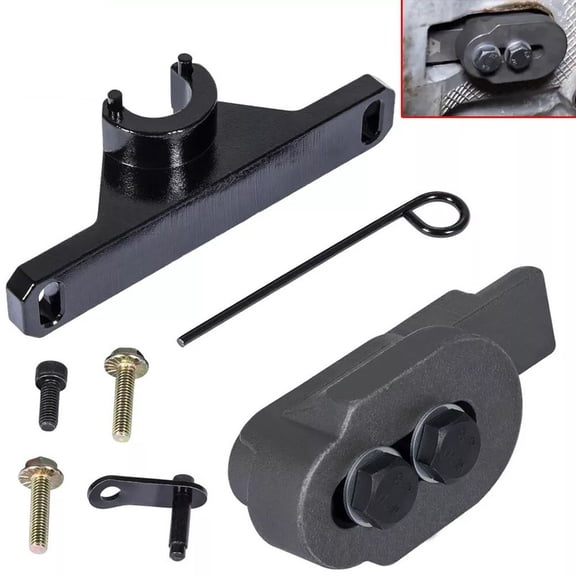 Timing Service Tool Kit Compatible with BMW N20 N26 Engines, 7676 Oil Seal Repair Tool, 2801 Flywheel Lock, 1-Pack