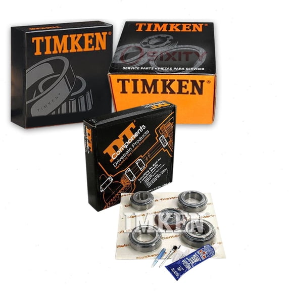 Timken Rear Axle Differential Bearing and Seal Kit compatible with Dodge Ram 3500 2001-2010