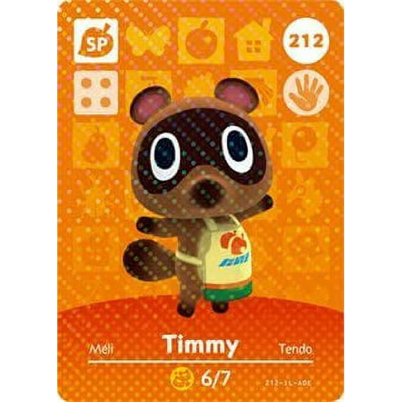 Timmy - Nintendo Animal Crossing Happy Home Designer Amiibo Card - 212