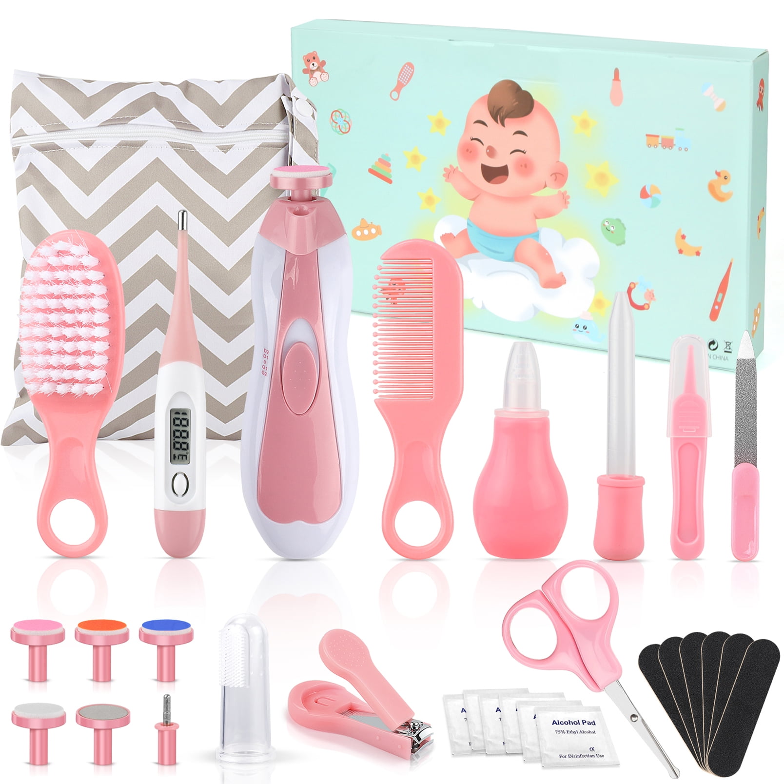 Timok Baby Healthcare and Grooming Kit, 28 in 1 Newborn Nursery Care