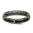 thumbnail image 1 of Timoku Domed Ridged Edge 4mm Band Size 10.5 Ring for Women and Men, 1 of 2