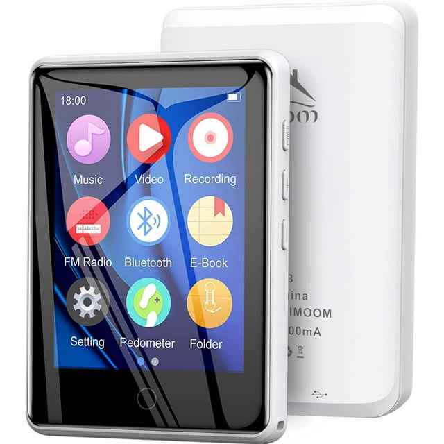 Timoom 32GB Mp3 Player with Bluetooth 5.0, Upgraded 2.8" Full Touchscreen Mp4 Mp3 Player with