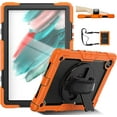 thumbnail image 1 of Timoom Case for Samsung Galaxy Tab A8 10.5 Inch 2022 , Case with Screen Protector Pencil Holder , Hand Strap Shoulder Strap , Kids Shockproof Silicone Rugged Cover Tablet Tab A8, 1 of 7