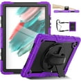 thumbnail image 1 of Timoom Case for Samsung Galaxy Tab A8 10.5 Inch 2022 , Case with Screen Protector Pencil Holder , Hand Strap Shoulder Strap , Kids Shockproof Silicone Rugged Cover Tablet Tab A8, 1 of 7