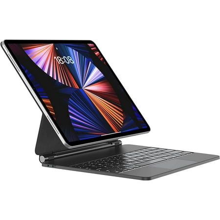 Timoom Magnetic Floating Keyboard Case for iPad Pro 12.9 (6th Generation 2022), Slim Keyboard Cover with Multi-Touch, Soft White Backlight for iPad Pro 12.9 5th (2021), 4th (2020), 3rd (2018) Gen