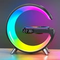 thumbnail image 1 of Timoom Multifunctional Wireless Charging LED Alarm Clock, Bluetooth Speaker, Dimmable Night Light, 1 of 8