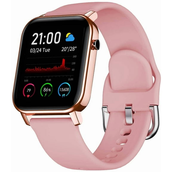 Timoom Smart Watch for Android and iOS Phone with 1.4" Touch Screen, Activity Fitness Tracker Heart Rate Sleep Monitor, 5ATM Waterproof Pedometer Smartwatch Step Counter for Women and Men