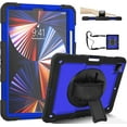 thumbnail image 1 of Timoom iPad Pro 12.9 Case 2022 6th Generation 2021 5th Generation 2020 4th Generation Cases with Screen Protector Pencil Holder Kids Shockproof Rugged Silicone Cover 360 Stand Hand Strap, 1 of 8