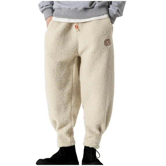 Timoontee Cargo Pants for Men Loose Fit Elastic Waist Drawstring Straight Joggers Lightweight Breathable Solid Zipper Pockets Casual Workwear Pants Beige XXXL