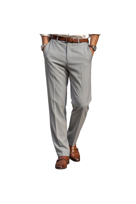 Men Drawstring Waist Wide Leg Multi Layer Patch Cargo Pants Loose Straight Full Leg Smooth Woven Street Hip Hop Daily Walking Trousers Gray L