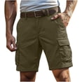 thumbnail image 1 of Timoontee Men Outdoor Shorts with Multiple Utility Pockets and Breathable Lightweight Material for Modern Fit All Day Comfort Brown S, 1 of 7