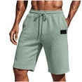 thumbnail image 1 of Timoontee Men's Cargo Shorts Mid Thigh Fit Adjustable Waist Multiple Storage Pockets Soft Comfortable Feel Great Green M, 1 of 6