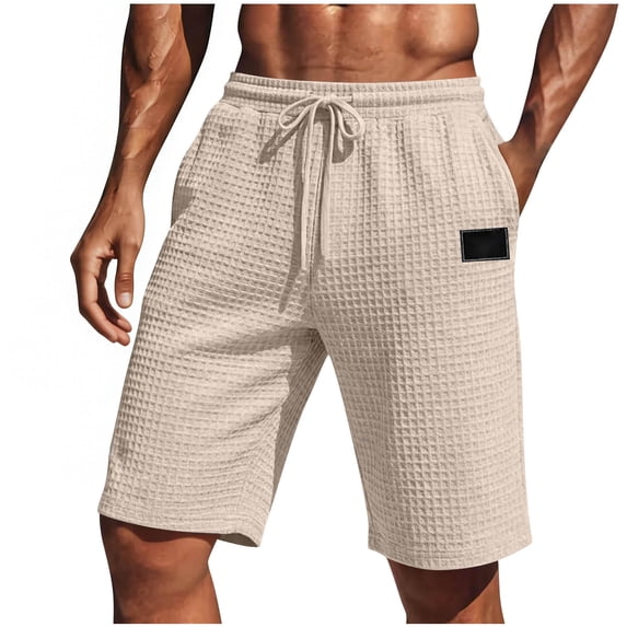 Timoontee Men's Cargo Shorts Mid Thigh Fit Adjustable Waist Multiple Storage Pockets Soft Comfortable Feel Great Yellow XL