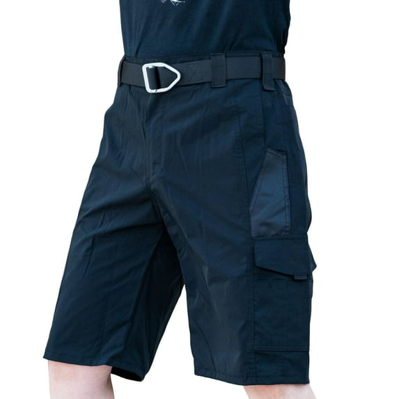 Timoontee Men's Cargo Shorts Outdoor Tactial Sports Shorts Summer Casual Shorts Hiking Fishing Short with Pockets(NO Belt) Black S