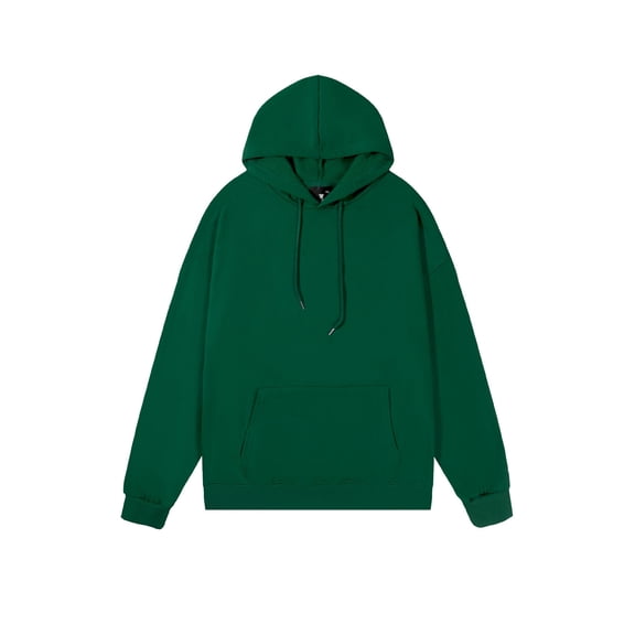 Timoontee Men's Casual Hoodies Spring Fall Sweatshirts Loose Long Sleeve Drawstring Hooded Sweatshirts Solid Pullover Tops Army Green XXXL