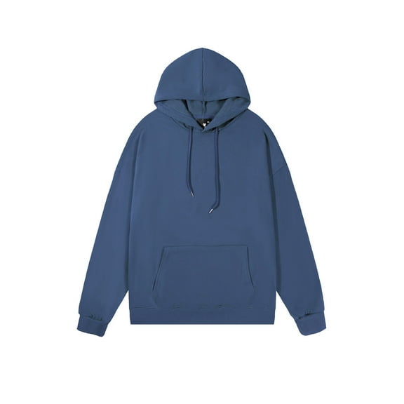 Timoontee Men's Casual Hoodies Spring Fall Sweatshirts Loose Long Sleeve Drawstring Hooded Sweatshirts Solid Pullover Tops Dark Gray XXXXL