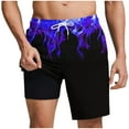 thumbnail image 1 of Timoontee Men's Daily Shorts Above Knee Comfort Waist Functional Pockets Lightweight Construction Designed For Workout Sessions Blue XXXL, 1 of 6