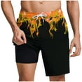 thumbnail image 1 of Timoontee Men's Daily Shorts Above Knee Comfort Waist Functional Pockets Lightweight Construction Designed For Workout Sessions Yellow XL, 1 of 6