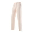 thumbnail image 1 of Timoontee Men's Joggers Lightweight Spring Summer Casual Workout Pants Straight Pants Drawstring Elastic Waist Trousers with Zip Pockets Pink M, 1 of 2