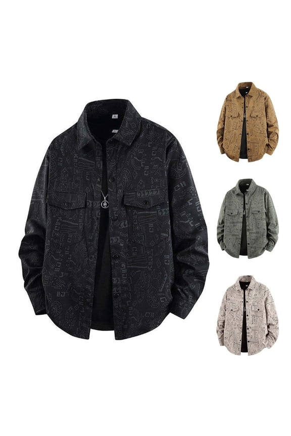 Men's Lightweight Fall Jacket Loose Fit Long Sleeve Lapel Workwear Jacket Fashion Casual Jacket Color Block Zip Up Jacket Gray XXL