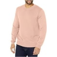 thumbnail image 1 of Timoontee Men's Long Sleeve Sweater Fall Winter Comfy Knit Sweaters Solid V-Neck Pullover Tops Outdoor Casual Hiking Workout Sweater Rose Gold XXXL, 1 of 2
