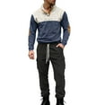 thumbnail image 1 of Timoontee Men's Loose Tracksuit Sets Long Sleeve Button Collared Shirts with Drawstring Straight Cargo Pants Casual Comfy Corduroy Sets for Daily & Athletic Wear Navy L, 1 of 7